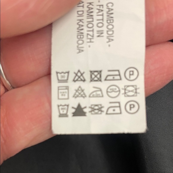 Zara Navy Blue Plaid Bell Sleeve Jacket/Top Sz L - Picture 9 of 16